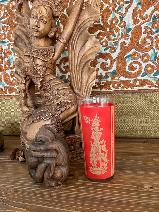 1960's Thai Goddess Antique Glass