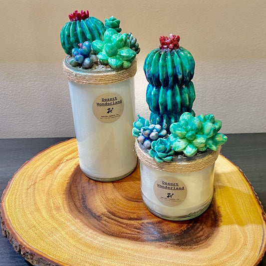 Succulent Cactus Candles "Desert Wonderland"