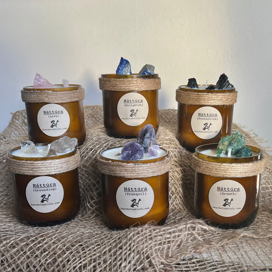 Náttúra Collection - Petite Healing Stone Candles