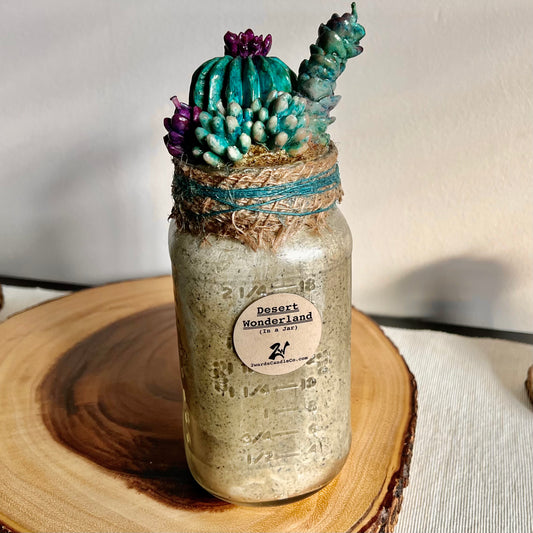 “Desert Wonderland” (in a jar)